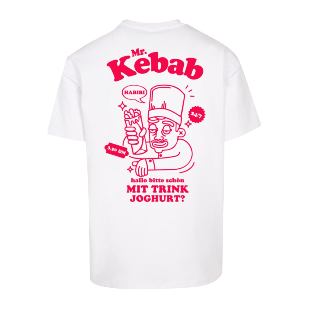Merchcode - MRKEBAB Heavy Oversize Mens T-shirt - White